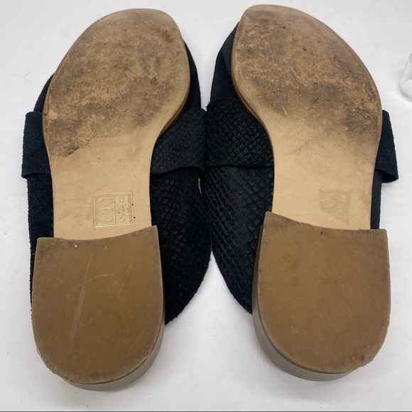 Free People At Ease Black Textured Suede Loafers - Picture 5 of 6